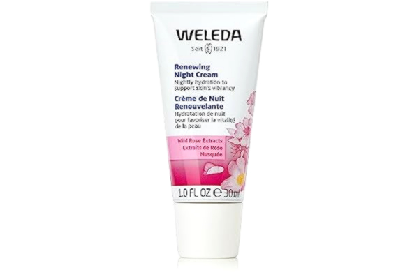 Weleda WELEDA Vilddrose utjämnande nattvård, rik kräm för regenerering, återhämtning och skydd av huden när du sover, naturlig kosmetika med naturliga näringsämnen (1 x 30 ml)
