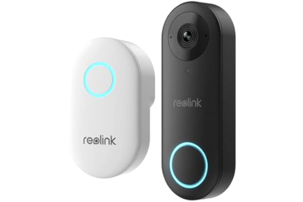 Reolink  5MP/2K+ trådbunden smart videodörrklocka med klocka – PoE, 180° diagonal betraktningsvinkel, fungerar med Reolink NVR [RL-Doorbell -PoE]