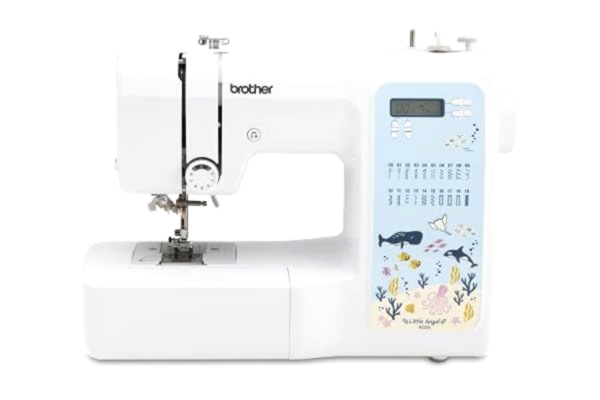 Brother  KE20SVM1 Little Angel KE20s Machine à coudre, en métal, blanc et bleu, numérique