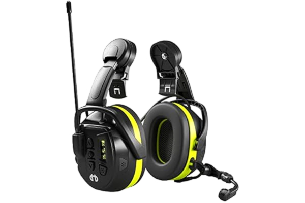 Hellberg  Local 446 Aktivt hjälmkapsel-hörselskydd med radio – elektronisk hörselskydd med radioantenn – EN 352