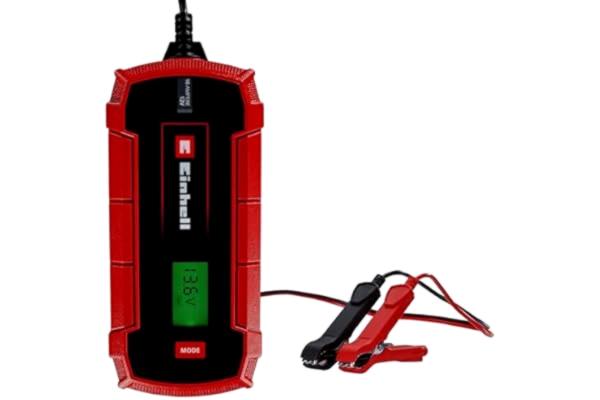 Einhell  Batteriladdare CE-BC 10 M (intelligent batteriladdare med en mikroprocessor-controller för många olika typer av fordonsbatterier, max. 10 ampere, inkl. helisolerade batteriklämmor)
