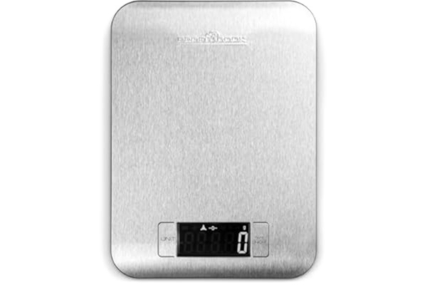 ProfiCook Profi Cook PC-KW 1061 digital köksvåg med stor LCD-skärm, rostfritt stål, Tarafunktion, automatisk avstängning, rostfritt stål