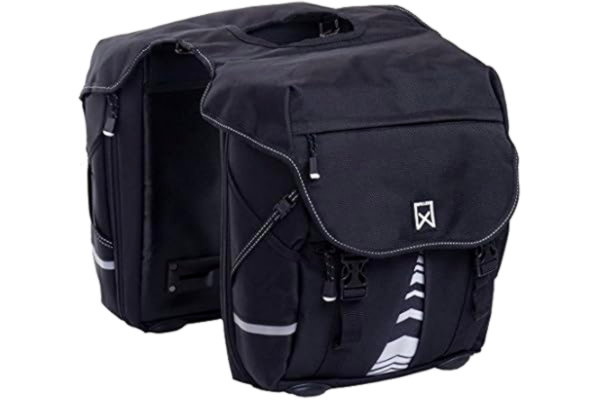 Willex  Double Bicycle Panniers Bike Bag Cycle Pouch XL 1200 50 L Black 13611