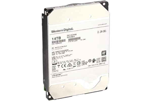 WD Western Digital Ultrastar DC HC530 (WUH721414ALE6L4) SATA Enterprise HDD 7200 RPM, 14 TB
