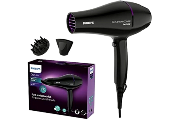 Philips  DryCare professionell hårtork med kraftfull AC-motor (modell BHD274/00)