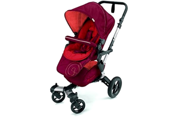 Concord  Neo Poussette, 4 roues avec suspension, châssis en aluminium, pour enfant à partir de 6 mois, couleur Flaming Red