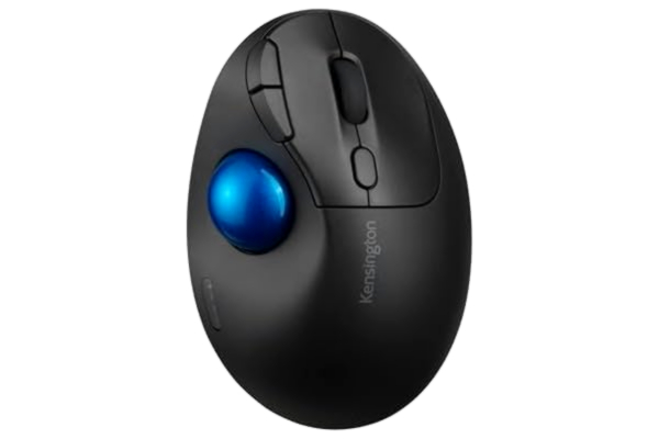 Kensington  Pro Fit Ergo TB450 styrkulamus, trådlös Bluetooth-mus, upp till 18 månaders batterilivstid, ergonomisk 34 mm styrboll, tillverkad av upp till 50% återvunnen plast (K72194WW)