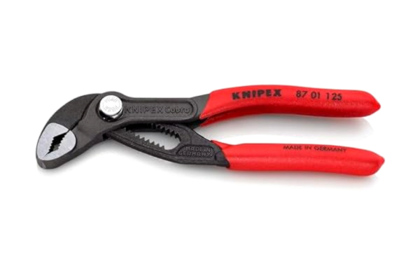 Knipex KNIPEX Cobra Hightech polygriptång med ett halkfri plastöverdrag som ger ett säkert grepp 125 mm, 87 01 125
