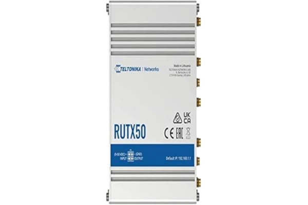 Teltonika  RUTX50 teollisuuden 5G-reititin - Wireless router 802.11a/b/g/n/Wi-Fi 5 Wave 2