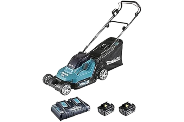 Makita Tondeuse 36V LXT (2x5,0 Ah) 43 cm avec DC18RD - MAKITA DLM432PT2
