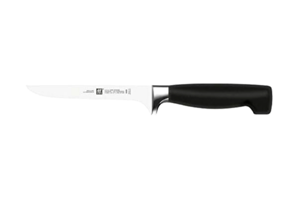 Zwilling  Urbeningskniv med fyra stjärnor 14 cm, rostfritt specialstål, ergonomiskt plasthandtag, svart [Made in Germany]