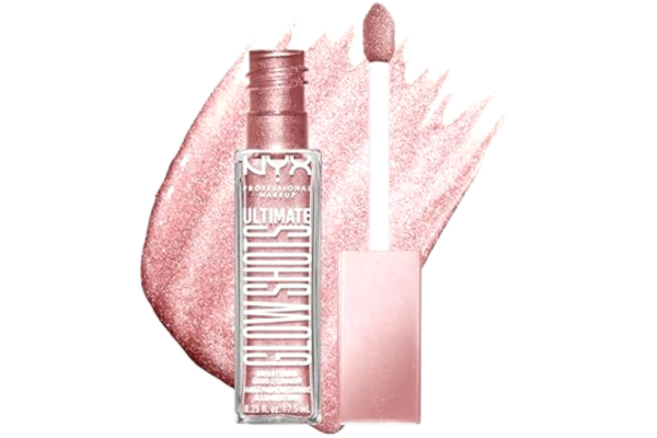 NYX  Professional Makeup Flytande ögonskugga, varar i 12 timmar, icke-flockande & inget fall, med C-vitamin, Ultimate Glow Shots, Grapefrukt Glow