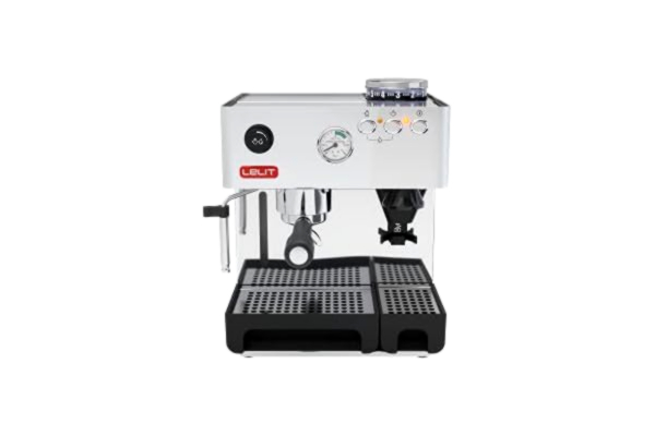 Lelit  PL 42 EM Anita PL042EM semi-professioneel koffiezetapparaat met geïntegreerde koffiemolen, 18/8, 2 kilogram, metaal