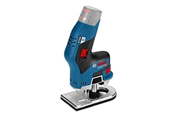 Bosch  Professional Routeur à palme sans fil 12 V GKF 12 V-8 (avec clé ouverte 17 mm, pince avec écrou 1/4" (également compatible avec les colliers de serrage 6/8 mm), boîte en carton)