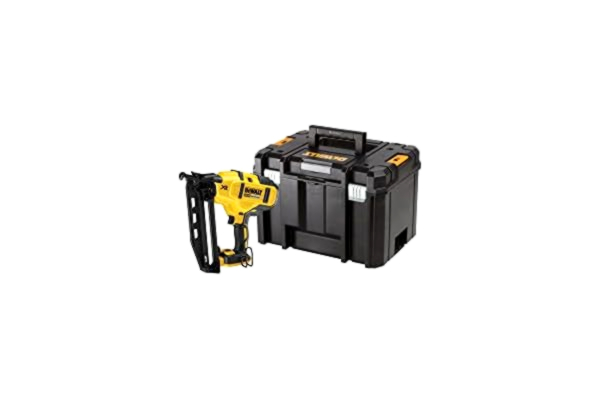 Dewalt Clavadora de Acabado sin escobillas XR 18V sin cargador/batería con maletín TSTAK 16Ga para clavos de 1,6mm diámetro y 32-63 mm largo