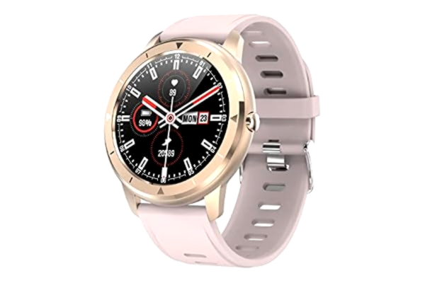 Ksix  Multisport-smartwatch met hartslagmeter, waterdicht tot 1 m, full-touch-display, 100% rond.