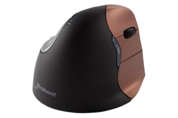 Evoluent  VM4SWL ergonomisk mus vertikal mus 4 höger trådlös liten, svart