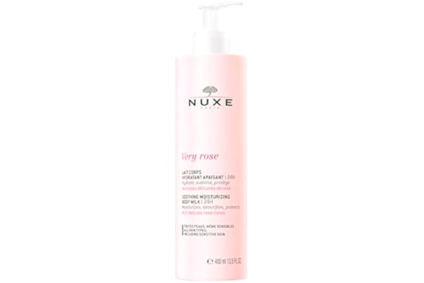 Nuxe NUXE Very Rose lugnande fuktgivande kroppsmjölk 24 H, 400 ml