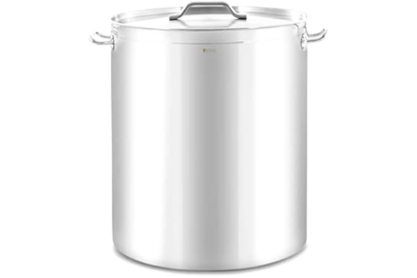 Royal Catering  RC-SSIP115 Marmite À Induction 115 l 600 mm Plaques Induction (Pour plaques à induction, à gaz, électriques et bien d'autres, Marmite et couvercle en inox, Volume : 115 l)