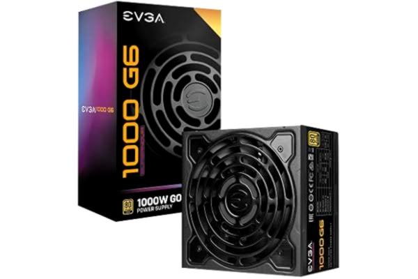 EVGA  SuperNOVA 1000 G6 strömförsörjning, 80 Plus guld 1 000 W, komplett modulär och 10 års garanti, innehåller Power On Self Tester