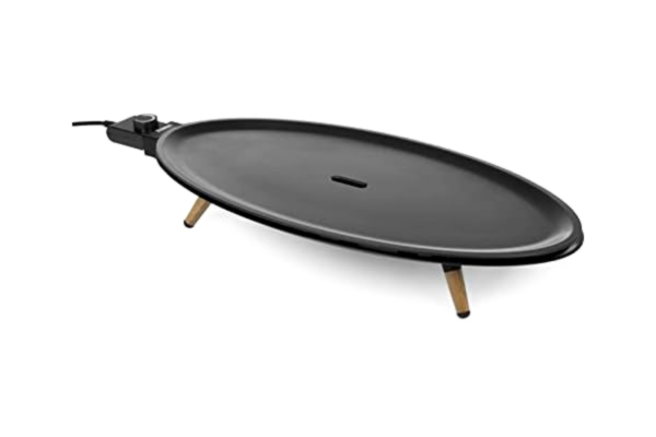 Princess  Elypse Pure Bordsgrill, Oval Raclette, 60 x 30 cm Stekyta, 1.8 M Kabellängd, 2000 Watt, Justerbar Termostat, 103200