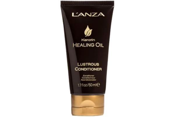 LANZA L'ANZA Keratin Healing Oil Lustrous Balsam, För Skadat Hår, Ger Näring Och Glans, Reparerar Och Stärker, För En Glansig Look, Sulfatfritt, Parabenfritt, Glutenfritt, 50 Ml