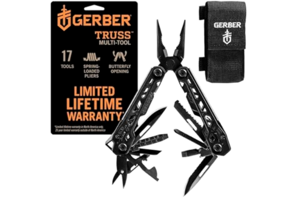 Gerber  Truss Black 30-001780 Multiverktyg, Svart, 16.5 cm