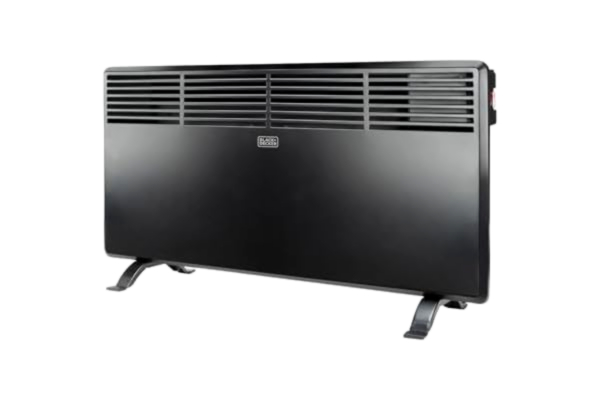 Black & Decker BLACK+DECKER BXCSH1800E Elektrisk radiator, 1 800 W, för badrum, programmerbar med digital styrning, väggfäste, automatiskt avstängningssystem, tyst, svart