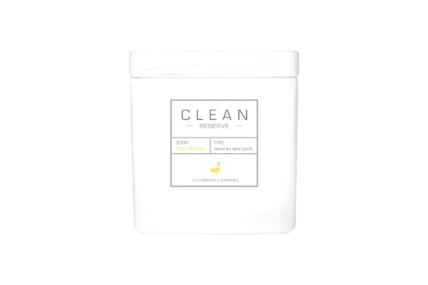 Clean CLEAN SPACE Candle | Naturligt doftljus för sojaljblandning | Premium giftfritt ljus tillverkat med hållbara ingredienser | Upp till 40 timmars bränntid | 8 oz | Färska sängkläder