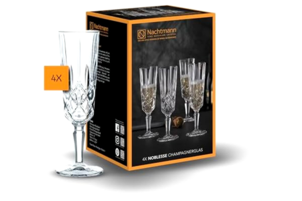 Nachtmann Spiegelau & Nachtmann Noblesse champagne-glas, set om 4 av glas, kapacitet ca ml., transparent, Z109580