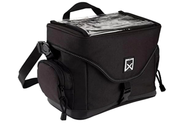 Willex  Bicycle Handlebar Bag 9 L Black Pannier Cycle Pouch with Bracket 13101