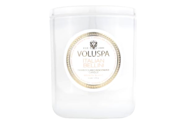 Voluspa  Bolspa Maison Blanc klassiskt ljus, italiensk Bellini, MAISON BLANC KLASSISKT LJUS ITALIAN BELLINI, autentisk
