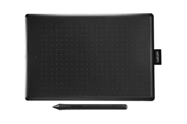Wacom  One by Wacom - Digitizer - højre- og venstrehåndet - 21.6 x 13.5 cm - elektromagnetisk - kabling - USB - sort, rød