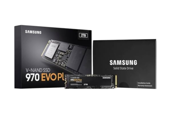 Samsung  970 EVO Plus 2 TB PCIe NVMe M.2 (2280) Internal Solid State Drive (SSD) (MZ-V7S2T0) , Black