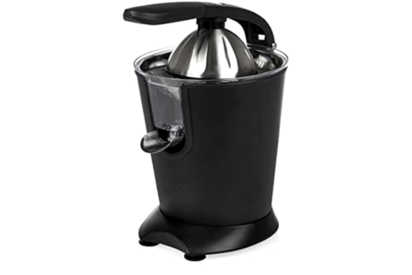 Princess  Elektrisk Citruspress Black Steel, 160 watts motor, Hävarm, Anti-stänk, Filter