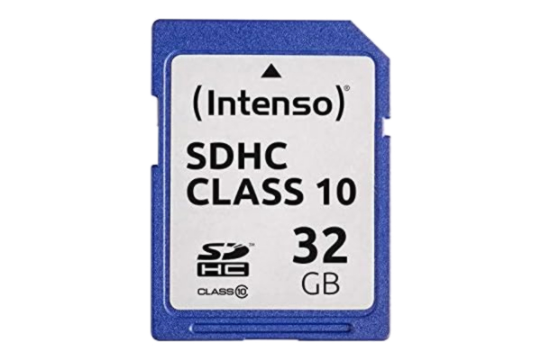 Intenso  SDHC-minneskort, klass 10, 32 GB, blå