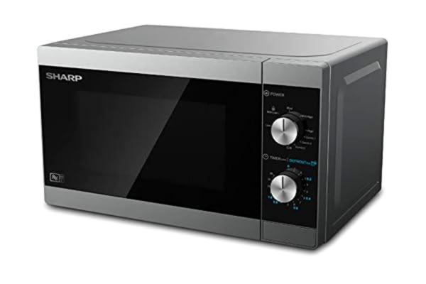 Sharp  YC-MG01E-S - microwave oven with grill - freestanding - silver/black