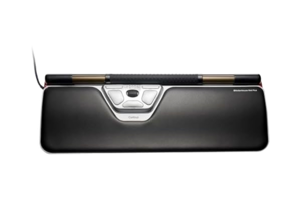 Contour Design Contour RollerMouse Röd Ergonomisk Mus för Axlar, Underarm, Handled, Avlastning för RSI, Karpaltunnelcentrerad Rollerbar, 6 anpassningsbara knappar, Mac/PC - kompatibel - Trådbunden - Plus
