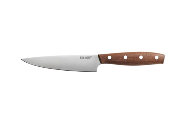 Fiskars  Groentemes, totale lengte: 24 cm, kwaliteitsstaal/hout, bruin, norr, 1016477