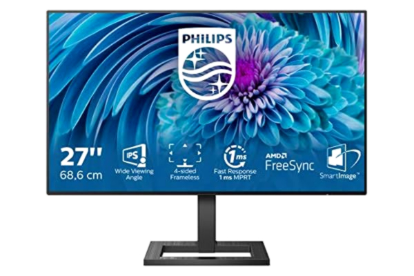 Philips  272E2FA - 27-calowy monitor do gier FHD, 75 Hz, 4 ms, Adaptive Sync (1920x1080, VGA, HDMI, DisplayPort) czarny