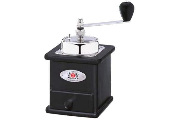 Zassenhaus  Brasilia svart kaffekvarn/kvarn, svart bok