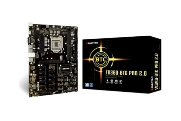 Biostar TB360-BTC PRO 2.0 Core i7/i5/i3 (Intel 8e en 9e generatie) LGA1151 Intel B360 DDR4 12 GPU Mijnbouw Moederbord Opgewaardeerd Model