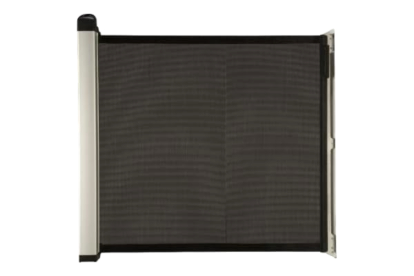 Lascal ® KiddyGuard® Avant™ stilren och diskret barngrind, designad I Sverige för öppningar såsom dörrar och trappor - rullbart grindblad - Passar öppningar upp till 120 cm, Svart