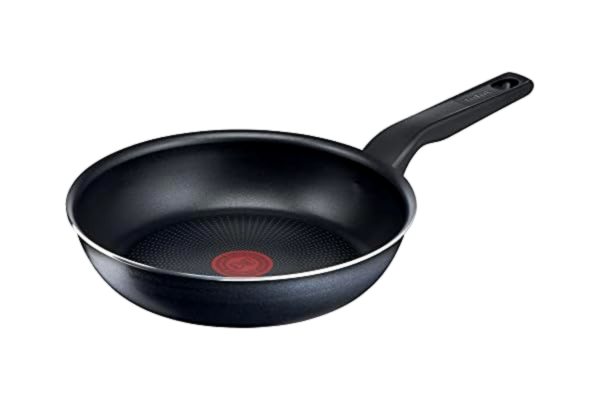 Tefal  C38502 XL Force Poêle à frire, 20 cm, avec revêtement anti-adhésif, signal thermique, résistante, robuste, fond de poêle à diffusion, forme extra large, poignée stable, noire