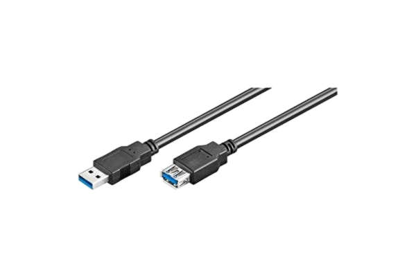 Goobay  93999 Super USB 3.0 kabel förlängning/förlängningskabel för enheter med USB-port/dataöverföring 5 Gbit/s/trippel skärmad 3 m