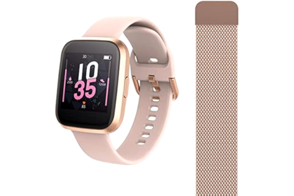 Forever  ForeVigo 2 SW-310 Fitness Smartwatch med Pulsmåler & Skritteller - Rose Gold