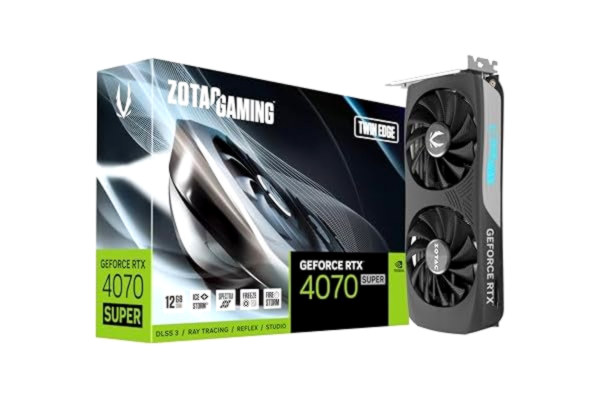Zotac ZOTAC GeForce RTX 4070 SUPER Twin Edge - 12GB GDDR6X RAM - Grafikkort