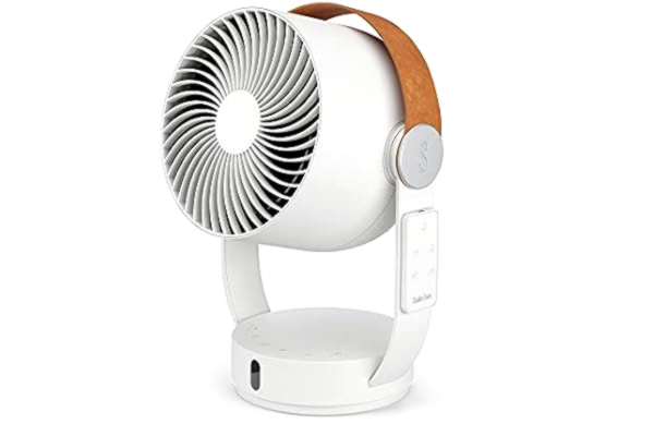 Stadler Form  Circulateur D’Air 3D Leo de, Ventilateur avec Fonction D’Oscillation Horizontale et Verticale, Grande Portée Jusqu’À 8 M, Blanc avec Télécommande