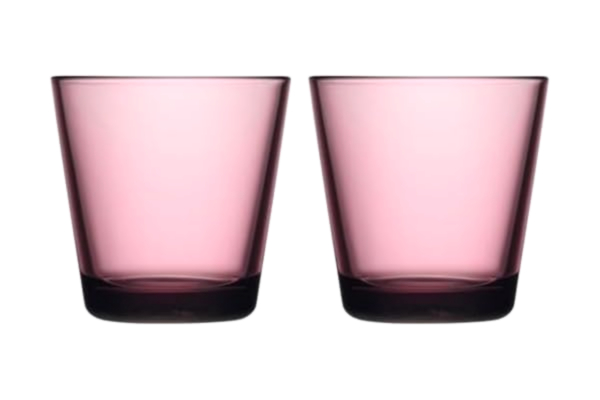 Iittala  Kartio Uppsättning av 2 glas, i färgen rosa, diskmaskinssäker, mått (H x B x L): 8 cm, volym: 21 cl, 1070585