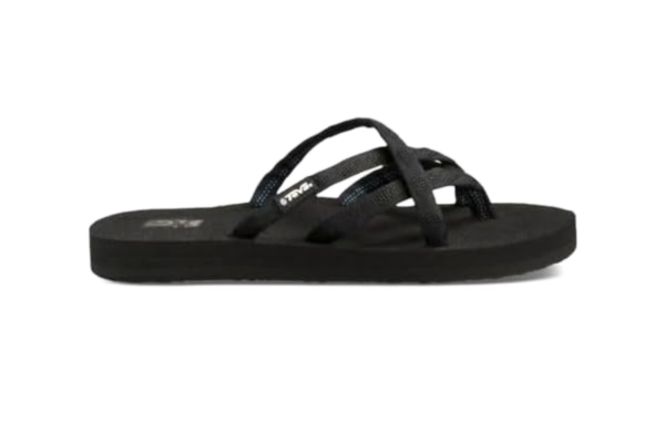 Teva  Olowahu flip flops för kvinnor, Svart mix svart på svart mbob, 42 EU
